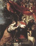 CEREZO, Mateo The Mystic Marriage of St Catherine oil